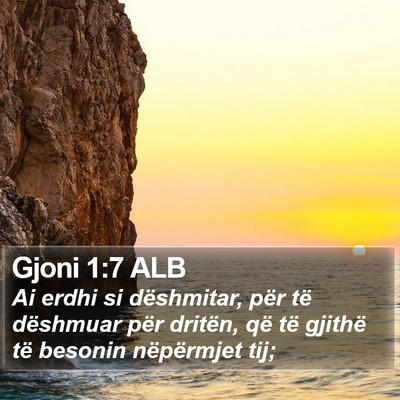 Gjoni 1:7 ALB Bible Verse Image