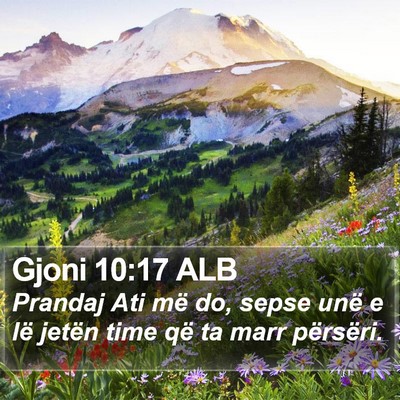 Gjoni 10:17 ALB Bible Verse Image