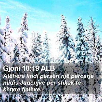 Gjoni 10:19 ALB Bible Verse Image