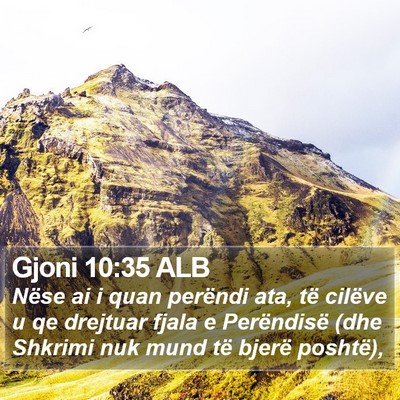 Gjoni 10:35 ALB Bible Verse Image