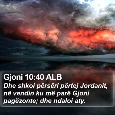 Gjoni 10:40 ALB Bible Verse Image