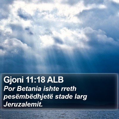 Gjoni 11:18 ALB Bible Verse Image