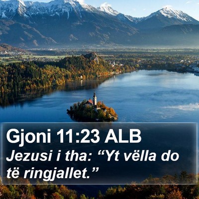 Gjoni 11:23 ALB Bible Verse Image