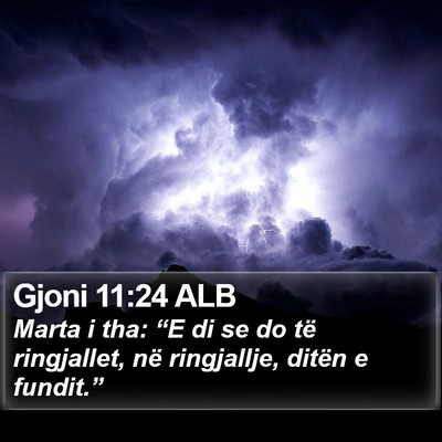 Gjoni 11:24 ALB Bible Verse Image