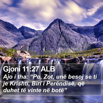 Gjoni 11:27 ALB Bible Verse Image