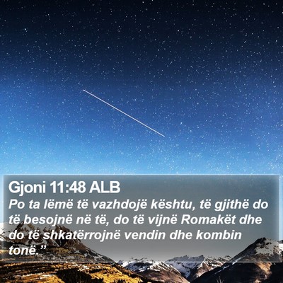 Gjoni 11:48 ALB Bible Verse Image