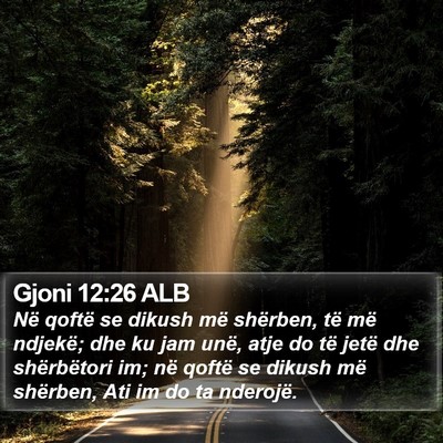 Gjoni 12:26 ALB Bible Verse Image
