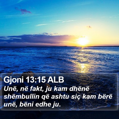 Gjoni 13:15 ALB Bible Verse Image
