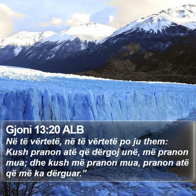 Gjoni 13:20 ALB Bible Verse Image