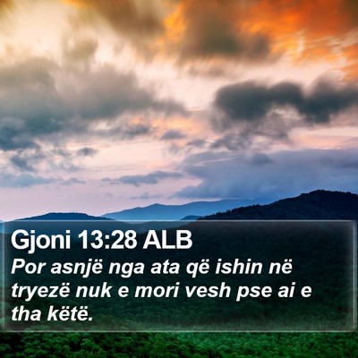 Gjoni 13:28 ALB Bible Verse Image