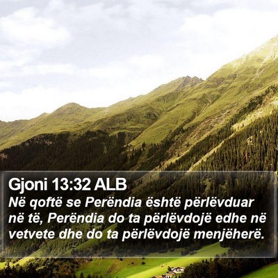 Gjoni 13:32 ALB Bible Verse Image