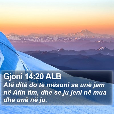 Gjoni 14:20 ALB Bible Verse Image