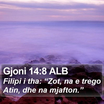Gjoni 14:8 ALB Bible Verse Image