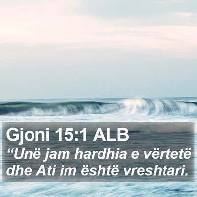 Gjoni 15:1 ALB Bible Verse Image