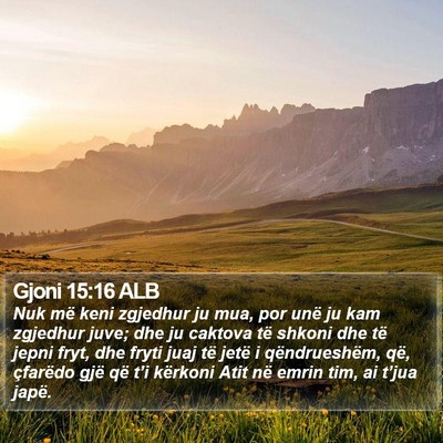 Gjoni 15:16 ALB Bible Verse Image