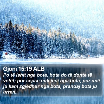 Gjoni 15:19 ALB Bible Verse Image