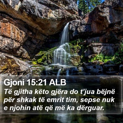Gjoni 15:21 ALB Bible Verse Image