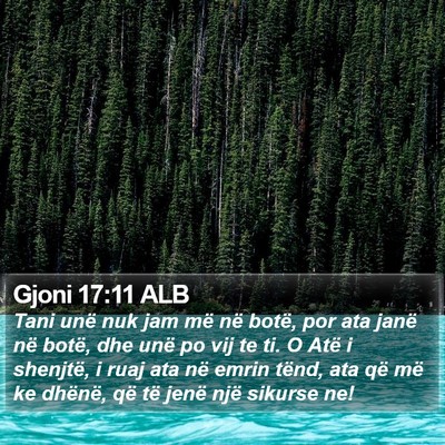 Gjoni 17:11 ALB Bible Verse Image