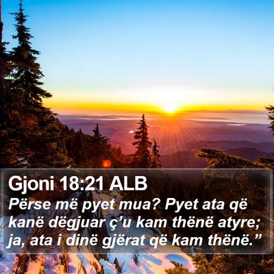 Gjoni 18:21 ALB Bible Verse Image