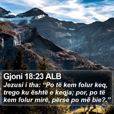Gjoni 18:23 ALB Bible Verse Image