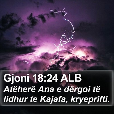 Gjoni 18:24 ALB Bible Verse Image