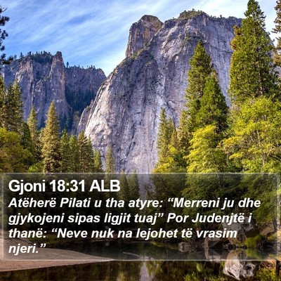 Gjoni 18:31 ALB Bible Verse Image