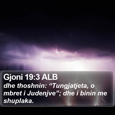 Gjoni 19:3 ALB Bible Verse Image