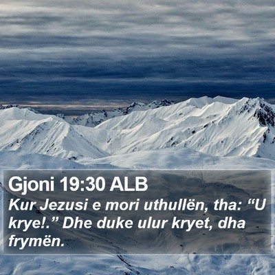 Gjoni 19:30 ALB Bible Verse Image