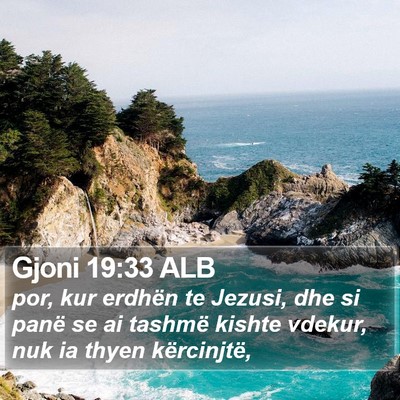 Gjoni 19:33 ALB Bible Verse Image