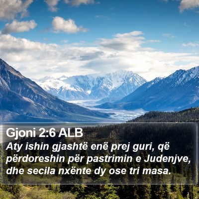 Gjoni 2:6 ALB Bible Verse Image