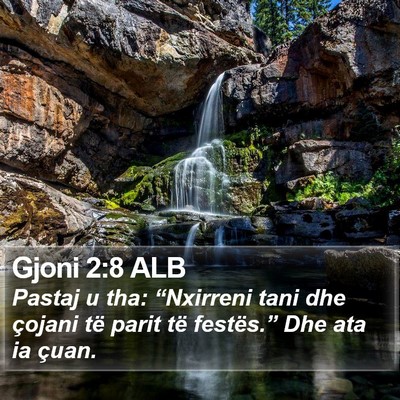 Gjoni 2:8 ALB Bible Verse Image