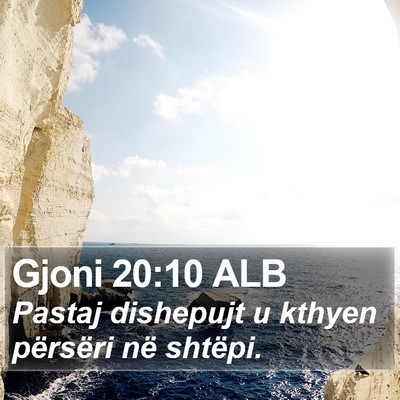 Gjoni 20:10 ALB Bible Verse Image