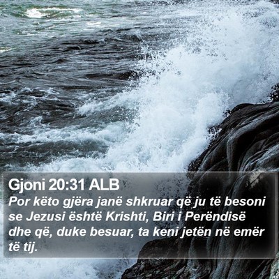 Gjoni 20:31 ALB Bible Verse Image