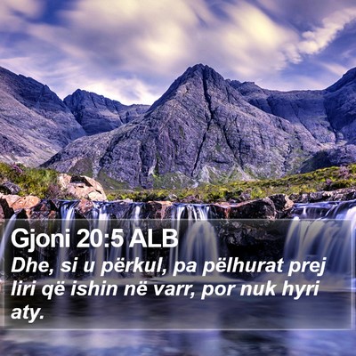 Gjoni 20:5 ALB Bible Verse Image