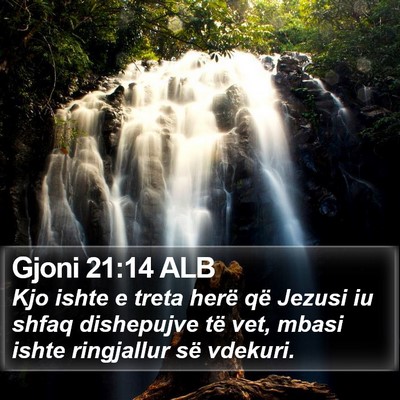 Gjoni 21:14 ALB Bible Verse Image