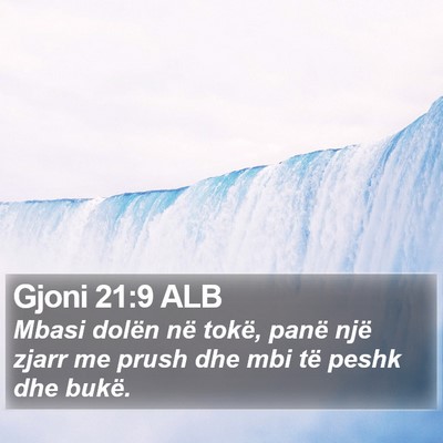 Gjoni 21:9 ALB Bible Verse Image