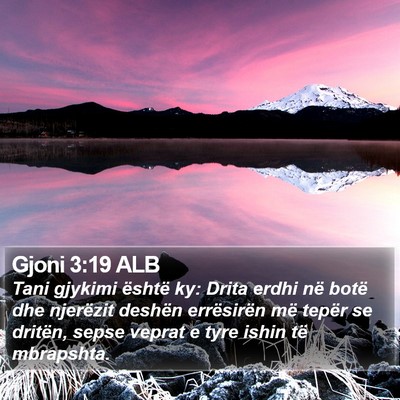 Gjoni 3:19 ALB Bible Verse Image