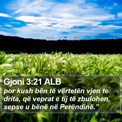 Gjoni 3:21 ALB Bible Verse Image