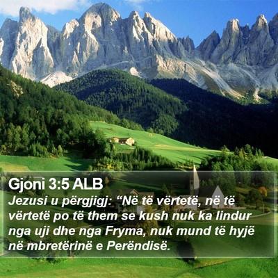 Gjoni 3:5 ALB Bible Verse Image