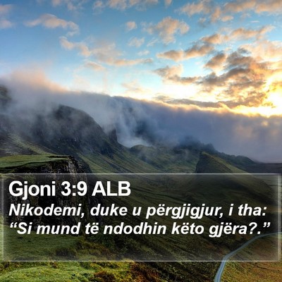 Gjoni 3:9 ALB Bible Verse Image