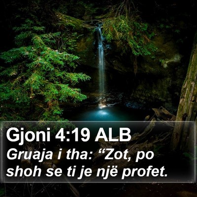 Gjoni 4:19 ALB Bible Verse Image