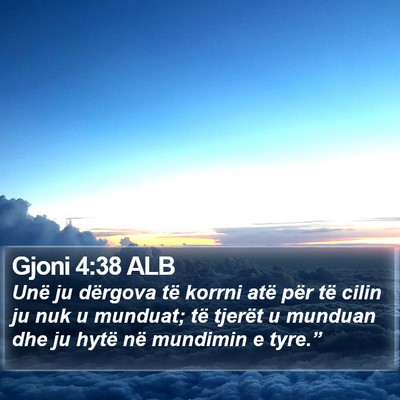 Gjoni 4:38 ALB Bible Verse Image