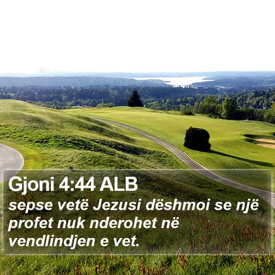 Gjoni 4:44 ALB Bible Verse Image