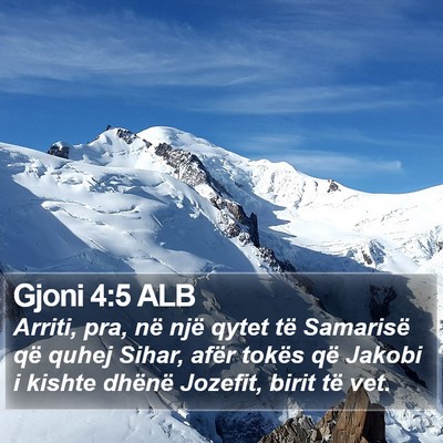Gjoni 4:5 ALB Bible Verse Image