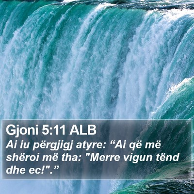 Gjoni 5:11 ALB Bible Verse Image