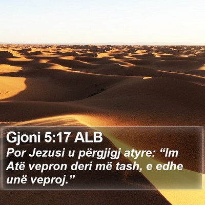 Gjoni 5:17 ALB Bible Verse Image