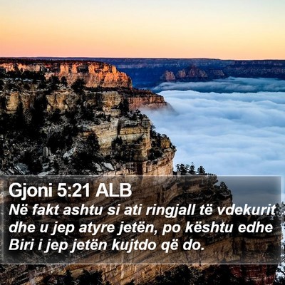 Gjoni 5:21 ALB Bible Verse Image