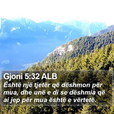 Gjoni 5:32 ALB Bible Verse Image