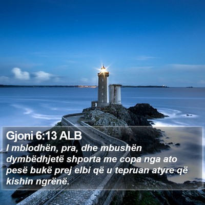 Gjoni 6:13 ALB Bible Verse Image