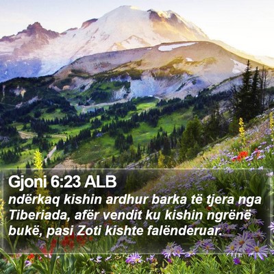 Gjoni 6:23 ALB Bible Verse Image